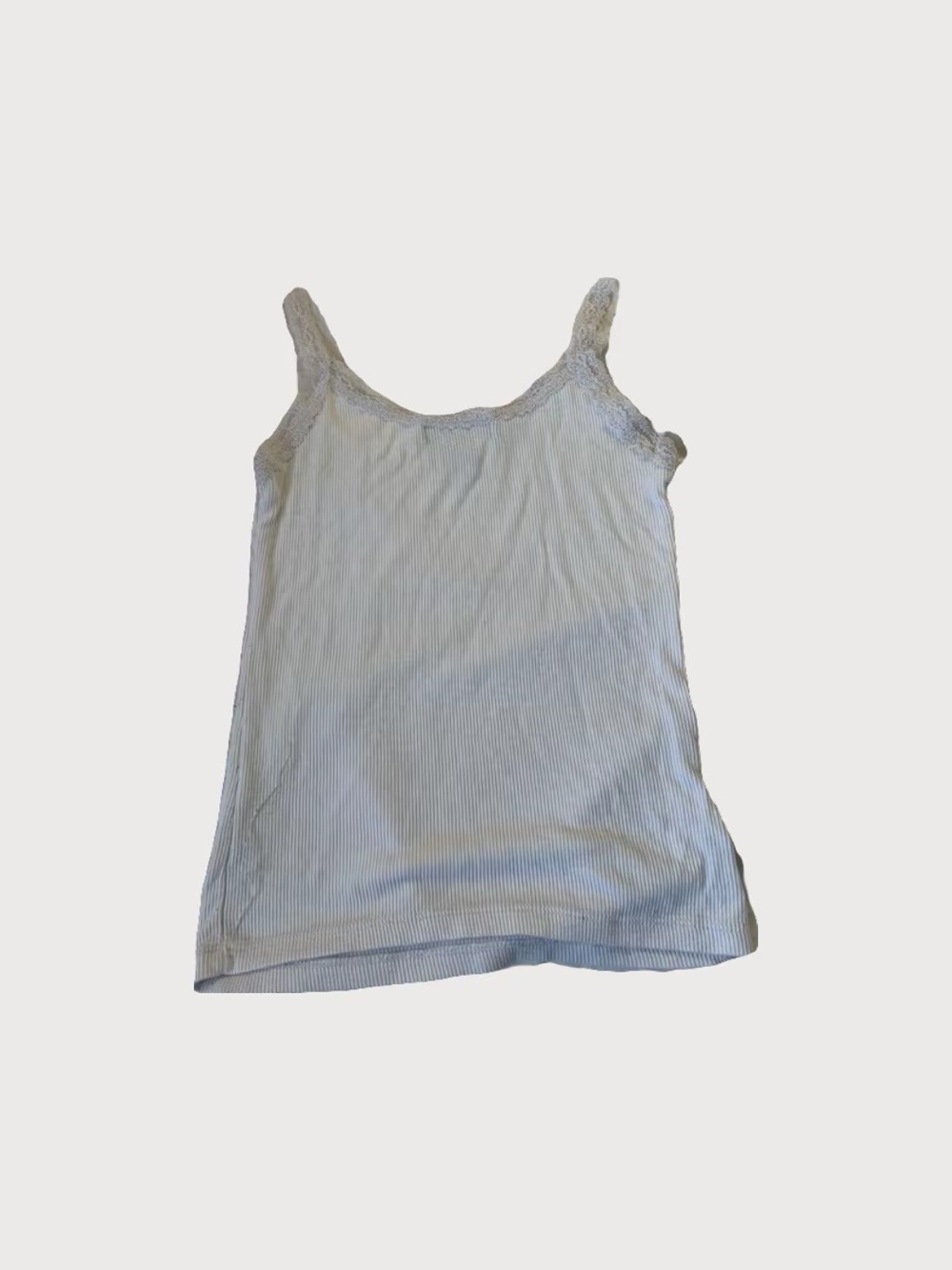 Street Wear Society Women's Lace-Trim Ribbed Tank Top